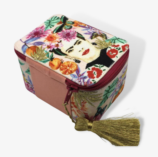 Frida Khalo Jewelled Embroidered Jewellery Box