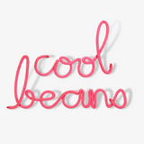 Cool Beans Rope Words Fuchsia