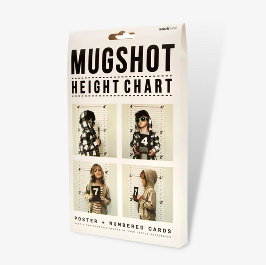 Mugshot Height Wall Growth Chart For Kids And Adults