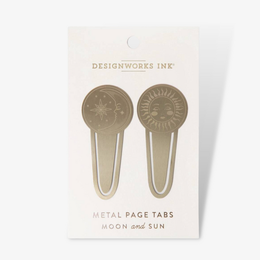 Two Celestial Brass Page Tabs