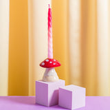 Ceramic Mushroom Candle Holder