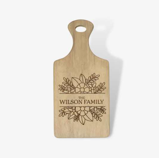 Personalised Family Wooden Paddle Board