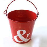 Letter Style Red Buckets