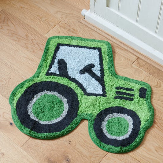 Green Tractor Rug