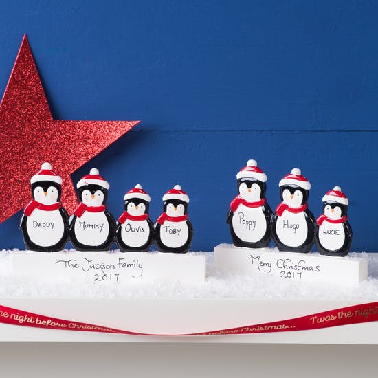 Personalised Penguin Freestanding Decoration