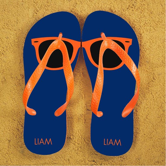 Personalised Holiday  Style Flip Flops
