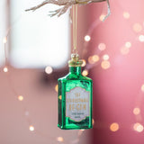 Let Christmas Be Gin Glass Bauble