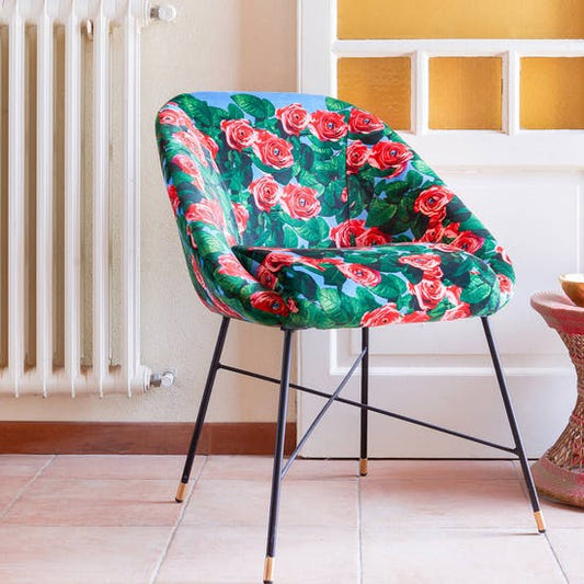 Velvet Roses Designer Chair
