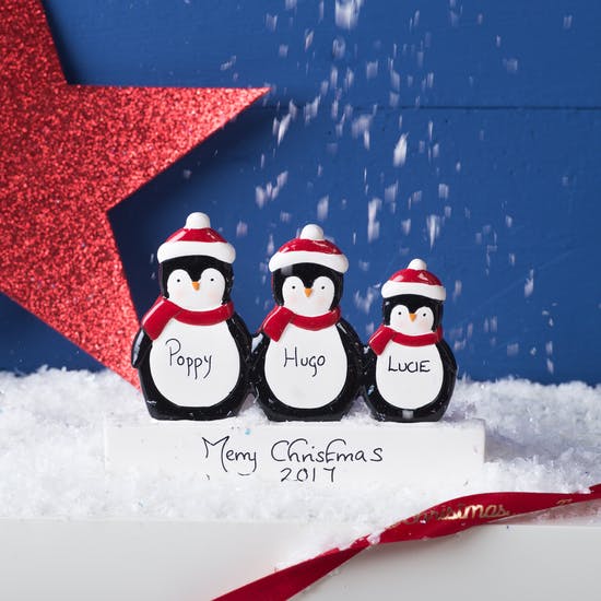 Personalised Penguin Freestanding Decoration