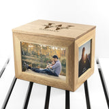Personalised Couples Photo Cube Keepsake Box