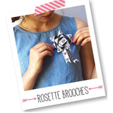 Make Your five rosette brooches