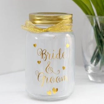 Wedding Light up LED jars
