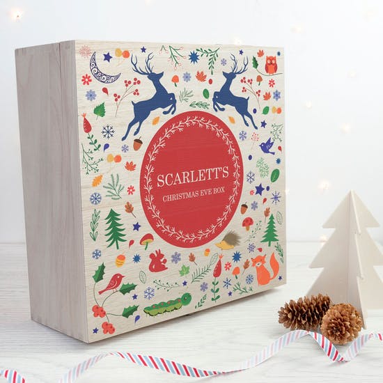 Personalised Woodland Christmas Eve Box