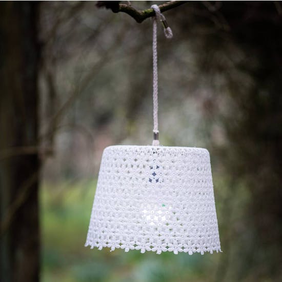Garden Lampshade With LED Bulb