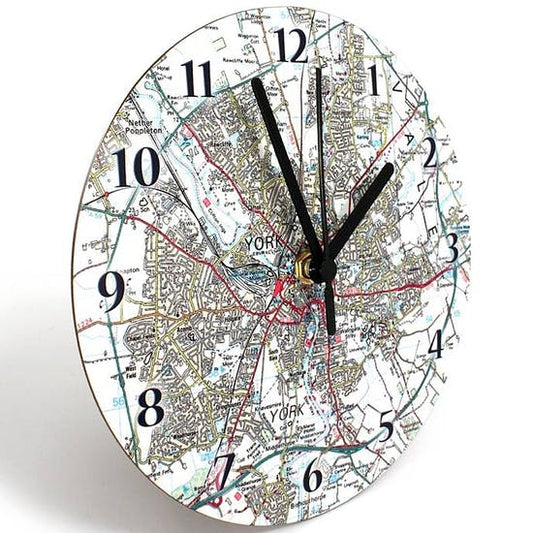 Personalised Map Clock