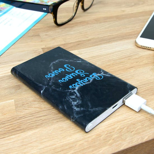 Personalised Marble Design Power Bank