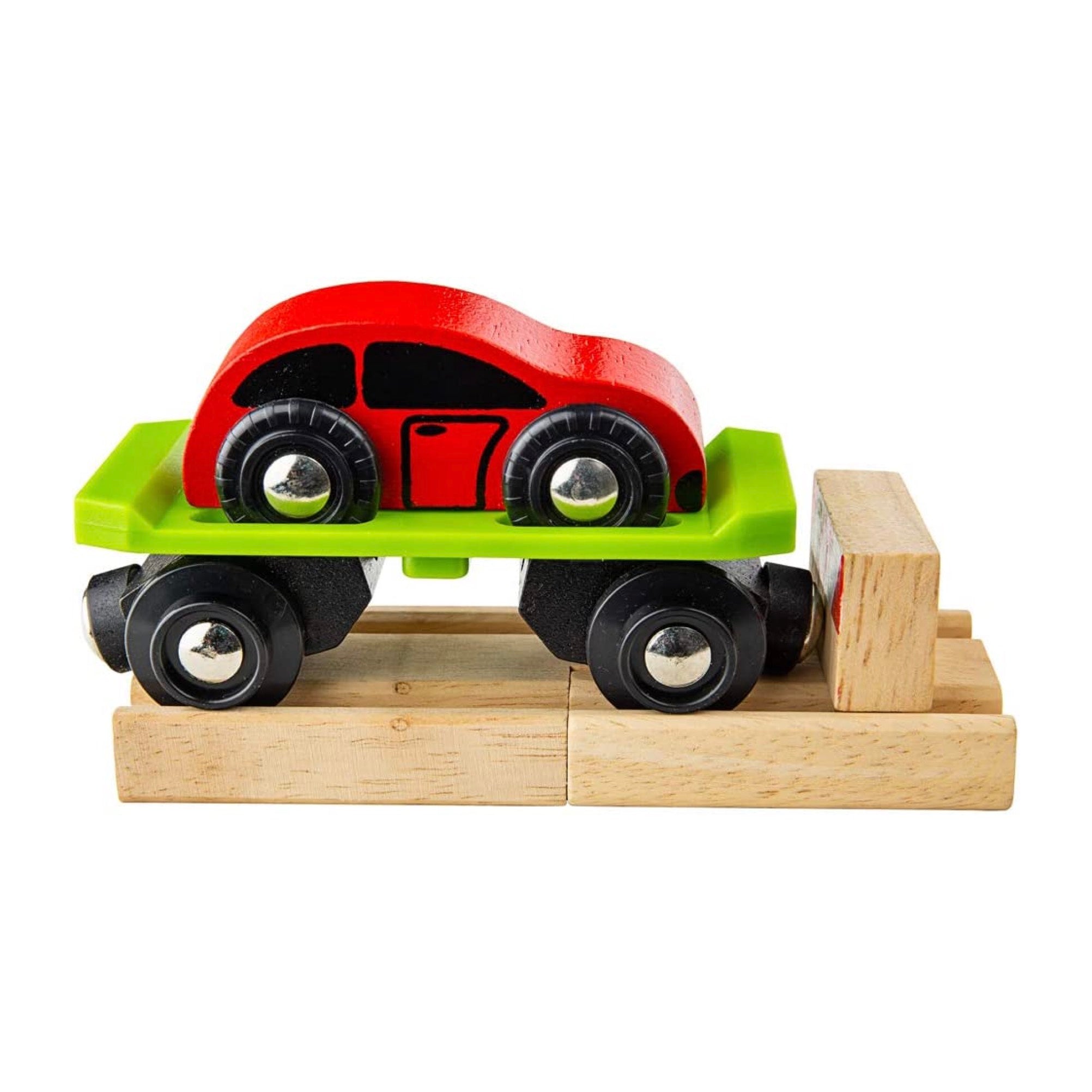 Low Loader and Car Wooden Train Accessory