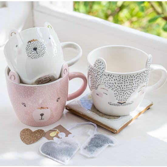 Cute Bear Family Ceramic Mugs