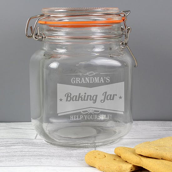 Personalised Retro Label Kilner Glass Jar