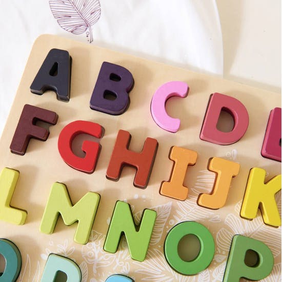 Personalised Wooden Alphabet Learning Toy