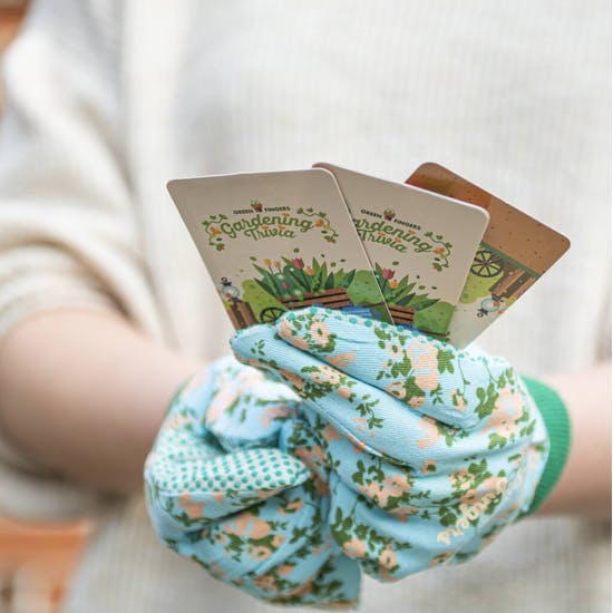 Garden Trivia Game With Personalised Gloves