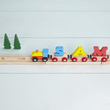 Engraved Wooden Train Track Piece (Contains 4 Pieces)