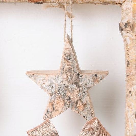 Rustic Wooden Hanging Tree Decorations