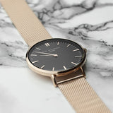 Personalised Rose Gold Mesh Watch