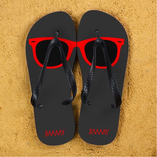 Personalised Holiday  Style Flip Flops