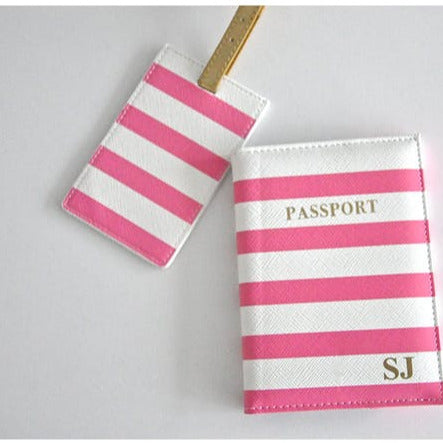 Personalised Passport Cover And Luggage Tag Set