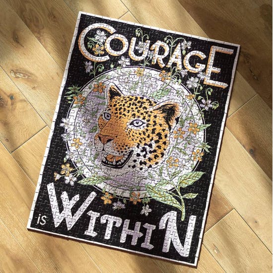 500 Piece Courage Is Within Puzzle