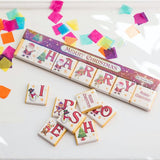 Personalised Christmas Letter Chocolate Squares