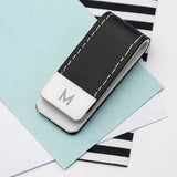 Exclusive Monogrammed Leather Money Clip