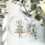 Glass Remembrance Angel Bauble