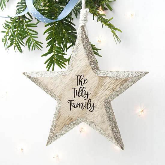 Personalised Sparkling Christmas Decoration