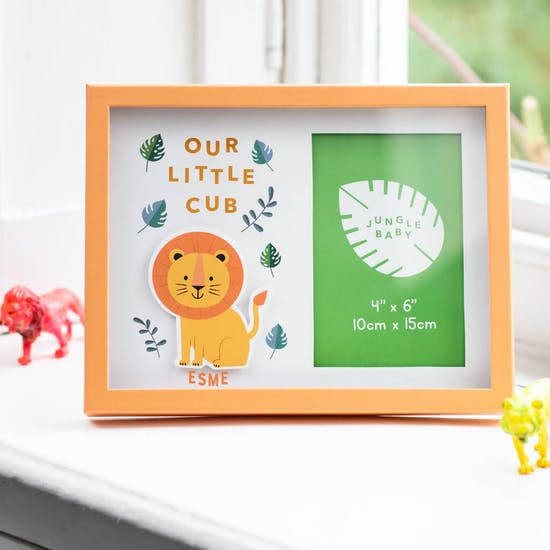 Personalised Our Little Lion Cub Frame