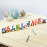 Personalised Colourful Letter Name Train