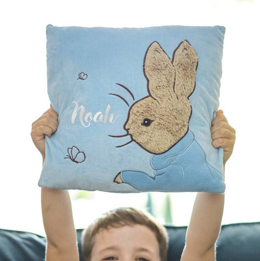 Personalised Peter Rabbit Soft Cushion