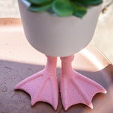Ceramic Flamingo Feet Planter