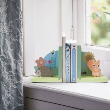 Personalised Spring Garden Bookends