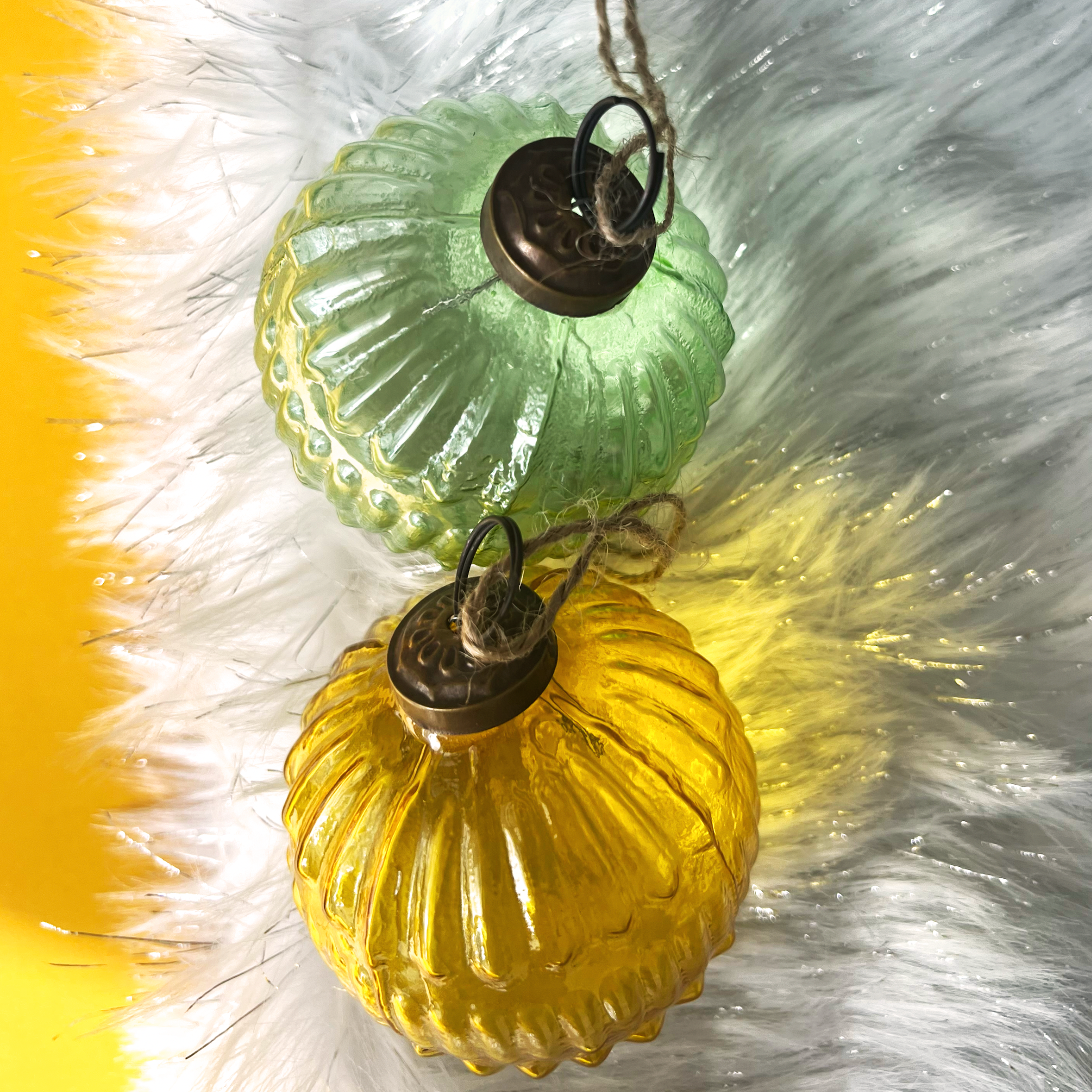 Vintage Style Glass Baubles