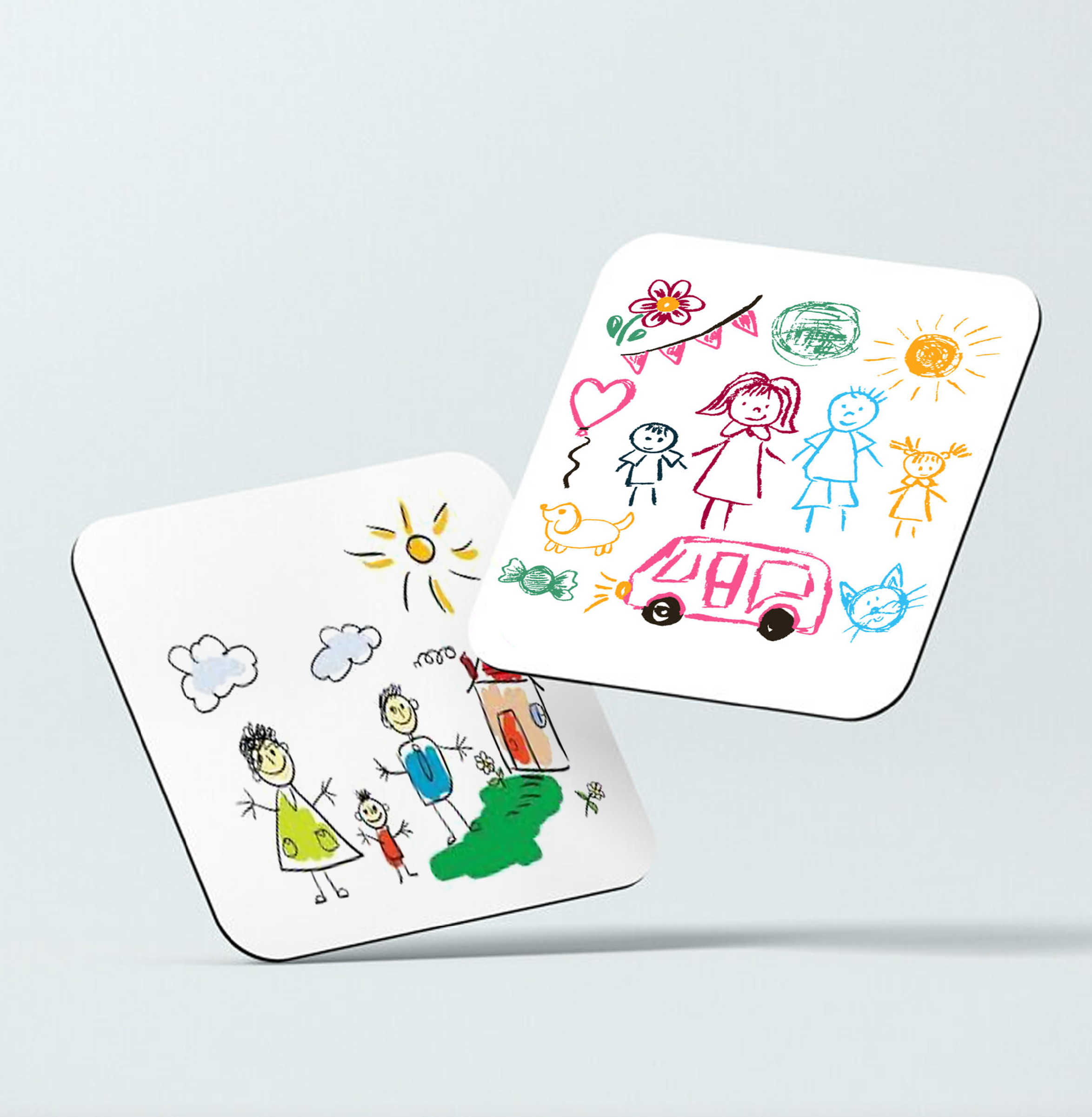 Personalised Kids Drawing Coasters