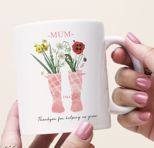 Personalised Birth flower Mother's Day Mug