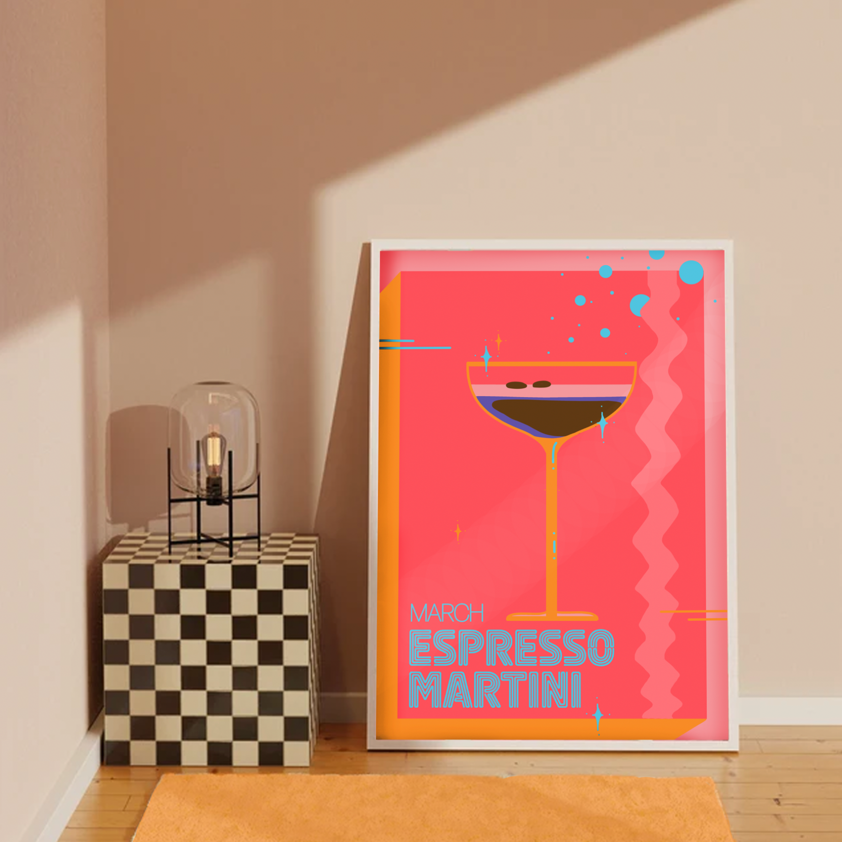 Retro Birthday Cocktail Print
