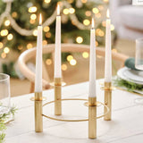 Gold Metal Candle Table Centrepiece