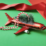 Aeroplane With Christmas Tree Shaped Bauble