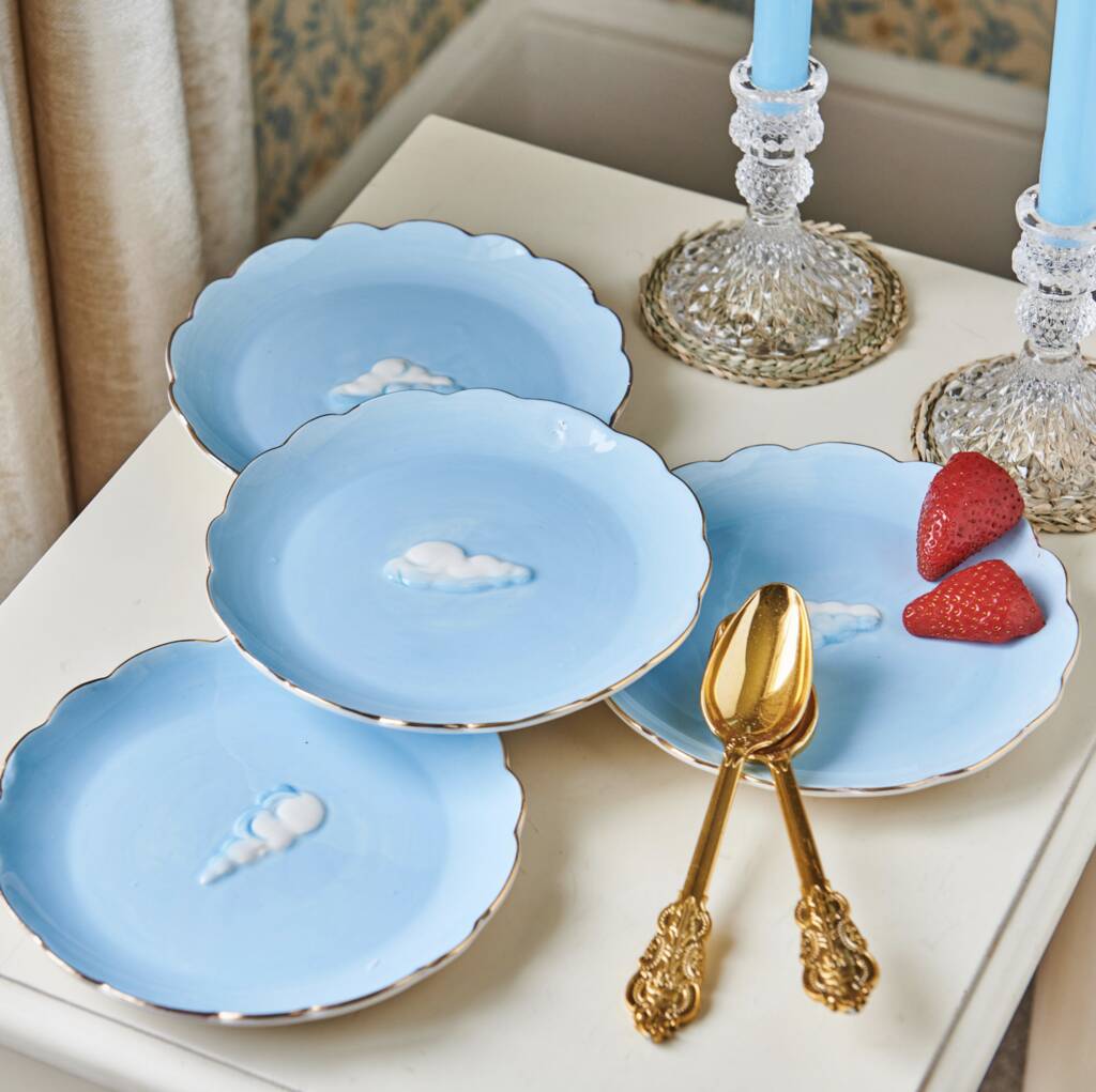 Cloud China Plate Set Of Four