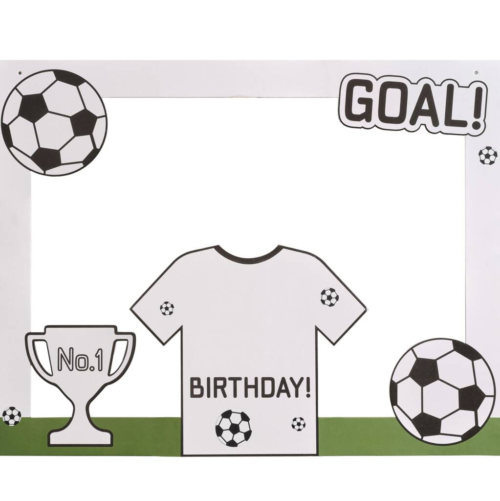 Customisable Football Party Photo Booth Frame