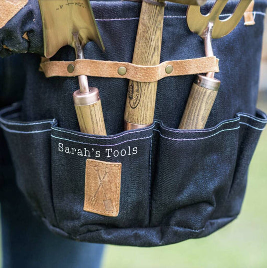 Personalised Denim Garden Holdall Tool Bag
