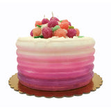Fake Candle Pink Berry Cake